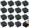 Pamtns 16 Stück Endkappen 40x40 Quadratische Gummi Schutzkappen Endkappen Stopper Gummi Rohrschutzkappen Aluprofil Kappen Stuhlbeinschoner Zaunabdeckung Fußkappen Rohrkappen Schienen Zubehör