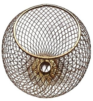 LOVIVER Iron Wire Lampshade, Chandelier Lampshade Bulb Protector, Vintage Mesh Lamp Shade Cover, Pendant Light Lamp Cover for Cafe, Restaurant, Kitchen