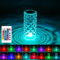 SOBEAU Rosenschatten Kristalllampe,16 Farben Touching Control Rose Crystal Lampe RGB mit Fernbedienung USB wiederaufladbare Acryl LED Nachtlichter,Crystal Tischlampe für Schlafzimmer Wohnzimmer
