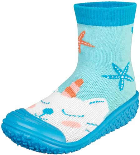 Playshoes Unisex Kinder Aquasocken, Einhornmeerkatze, 22/23 EU