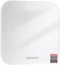 UNIWEIGH Bilancia pesapersone digitale, bilancia da bagno per il peso corporeo, bilancia altamente precisa fino a 400lbs/180kg, con robusto vetro temperato, display a LED, step-on, 3 unità, bianco