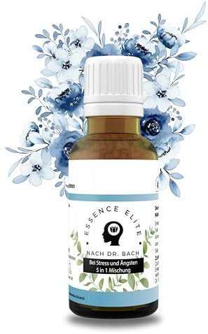 Essence Elite Bachblüten Globuli 10g - Natürliche Unterstützung bei Prüfungsangst und täglichem Stress, hormonfrei, BIO-Qualität, Bachblüten zur Beruhigung