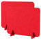 Schreibtisch-Sichtschutz-Trennwand, 2 Sets Schreibtisch-Privatspaneel, akustische Schreibtisch-Trennwand mit Clips, reduziert Lärm und visuelle Ablenkungen, Sichtschutz-Trennwand (Farbe: Rot, Größe: