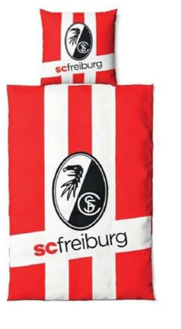 SC Freiburg Bettwäsche - Wappen - im Jutebeutel 2-teilig 135 x 200 cm