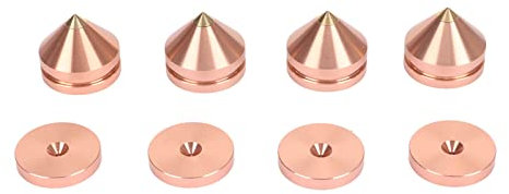 Cuscinetti per piedini isolanti per altoparlanti, cuscinetti per punte per subwoofer, piedini per giradischi regolabili per garantire un ambiente audio coinvolgente e indisturbato (Rose Gold)