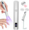 SAVILAND 10S Fast Cure Lamp with Magnetic Stand: Handheld U V Light for Gel Nails GelX with Nail Stamper Rechargeable & Portable Mini U V Light for Nails Home SSProLamp X