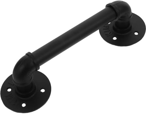 Artibetter Antiker Rustikaler Handlauf Aus Gusseisen Griffstange Im Eisenkunst-Industriestil Praktischer Haltegriff Für Tor Schrank Schuppentür