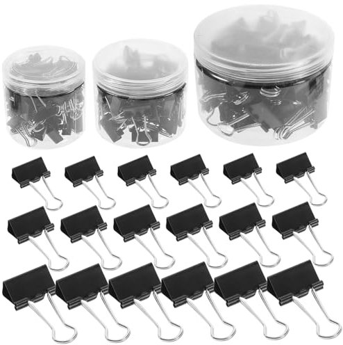 NUOBESTY 60stücke Boxen Metal Binder Clips Verschiedenen Praktische Büroklammern Für Schule Büro Und Zuhause Organisieren Von Dokumenten