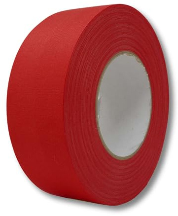 gws Rohgewebe Gewebeband 21541 – 50m x 50mm, rot – Stark haftendes Gewebeband für Kabelbündelungen, Markierungen und Verpackungen – flexibel, langlebig, UV-beständig, ideal für Industrie und Haushalt