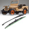 lvifloae 0390506510 Wischerblatt und Arm, 105 ° Wischerarm mit langer Welle, Wischerarm für Willys Traktor, Fischerboot, ATV, UTV