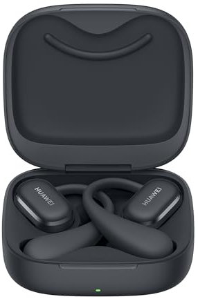 HUAWEI FreeArc Open-Ear-Kopfhörer, Bluetooth-Kopfhörer mit Sterling Sound, optimalen Halt und Komfort, IP57 Wasserdichtigkeit, 28 Stunden Spielzeit, Sport-Kopfhörer, iOS & Android & Windows, Schwarz