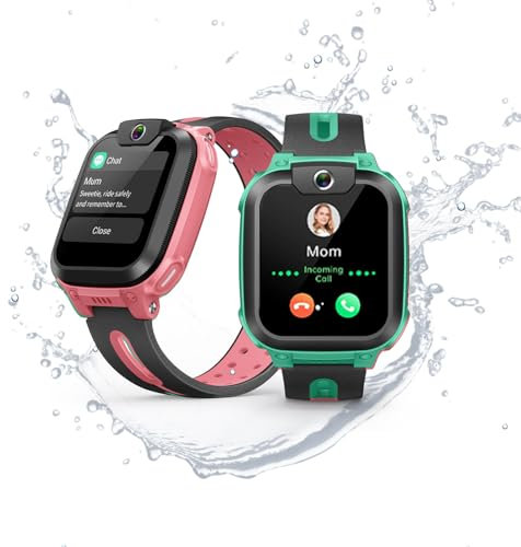 imoo Z1 Smartwatch Kinder mit GPS und Telefon Kinderuhr mit SIM Karte Smart Watch Kinder mit 4G Anrufe IPX8 Wasserdicht Kids Smartwatch, Videoanruf, Schulmodus, Kamera Kinderuhr Junge (Grün)