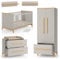VitaliSpa Kinderzimmer-Set Malia, Babyzimmermöbel, Cashmere-Eiche, 5 Teile