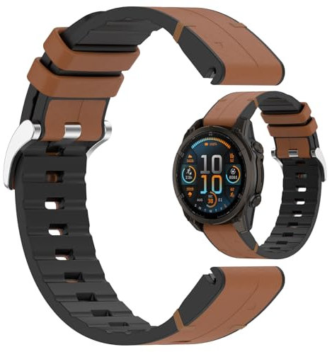 Disscool Cinturino regolabile di ricambio da 20 mm, compatibile con Garmin Fenix 8 43 mm/Descent MK3 43 mm/Epix Pro 42 mm/Fenix 7S cinturino da polso in morbido silicone accessori per smart watch