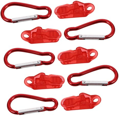 Vaguelly 10pièces Pince Crocodile Robuste Lot de Pinces pour Bâche De Tente Clip De Fixation pour Auvent Camping Extérieur Agriculture