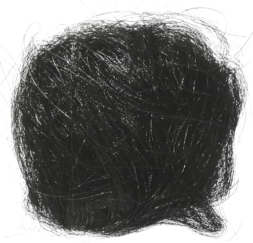 MIJOMA Angel Hair Tinsel Decorative Fibres - Shiny Christmas Decoration for Crafts & Design - Ideal for Tree, Arrangements, Advent Wreath & Table Decoration (Black)