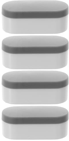 Holibanna 4pcs Toilet Seat Bumpers Replacement Set 19mm High TPE Round Cushioning Pads Anti-Slip Toilet Lid Spacers for Bathroom Seat Maintenance and Noise Reduction