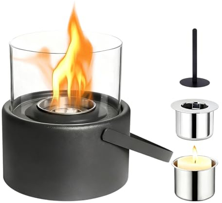 Braciere Da Tavolo Per Esterno - Portatile Regolabile Sicuro Per Interno E Esterno Da Scrivania,Personale, Braciere, Mini, Caminetto,per Giardino Casa Balcone Camera da Picnic Soggiorno