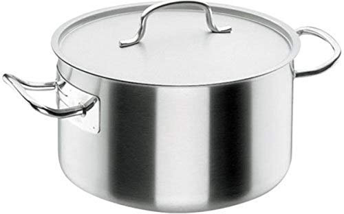 LACOR - 50029 - Cacerola Alta Con Tapa Chef Classic 28cm Inox