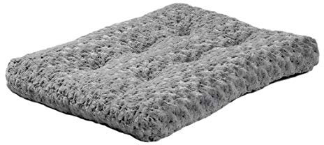 MidWest Homes for Pets Modell 40624-SGB Haustierbett, Ombré-Wirbel, kuschelig, 61 cm lang, für Mini-Hunderassen/Katzen; grau