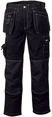 teXXor Arbeitshose Twill Bundhose T/C Panama Canvas Arbeitsbundhose schwarz 44