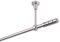 Gardinenstange 16 mm 1-Lauf Deckenbefestigung Edelstahloptik Metall Neu (320)
