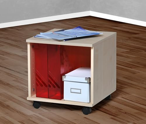 Rollcontainer Bürocontainer Nachtschrank ahorn -6