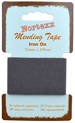 Nortexx Iron On Repair Tape, Dark Grey