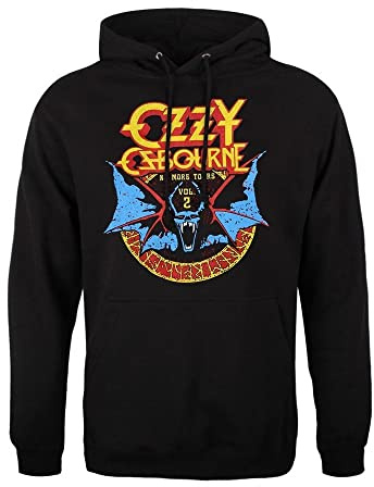Ozzy Osbourne Unisex Adult Bat Circle Pullover Hoodie (M) (Black)