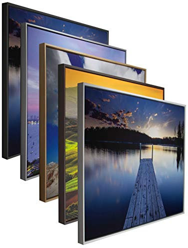 myposterframe Canvas Schattenfugenrahmen 50 x 150 cm Leerrahmen Eris für Leinwandbild MDF 150 x 50 cm Schwarz