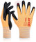 DEX FIT Work Gloves FN330, 3D Comfort Stretch Fit, Power Grip, Durable Foam Nitrile Coated, Smart Touch, Thin & Lightweight, Machine Washable (Large(3 Pairs), FN330 Orange)