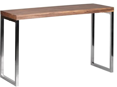 FineBuy Table Console entrées Bois Massif/métal 120 x 77 x 45 cm Console | Table Console Meubles - Capacité de Charge maximale: 50 kg - Table de Bureau Design Table de Couloir