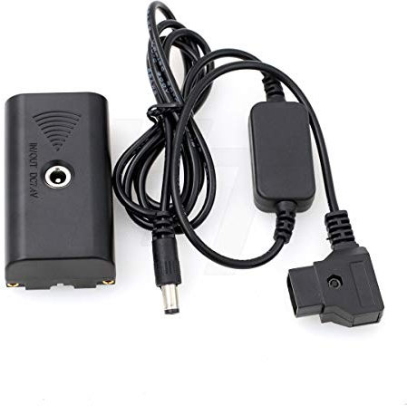 HangTon D-tap to NP-F970 F550 Dummy Battery Power for Portkeys LH7H Atomos Shogun Inferno Ninja V Camera Monitor 1.2m