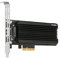 PCIe 4.0 x4/x8/x16 Adapter- / Erweiterungskarte für M-Key M.2 NVMe PCIe SSD bis 110mm Länge (2230, 2242, 2280, 22110) inkl Slotblech und verbessertem Aluminiumkühlkörper - EZConvert EX Pro MB987M2P-1B