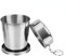 FYMTS Gobelet pliable en acier inoxydable portable pour l'extérieur et les voyages - Télescopique - 140 ml