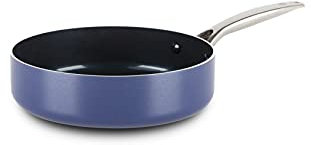 Blue Diamond Bratpfanne aus Keramik, antihaftbeschichtet, Induktions- und Ofenfest, 26 cm, Blau