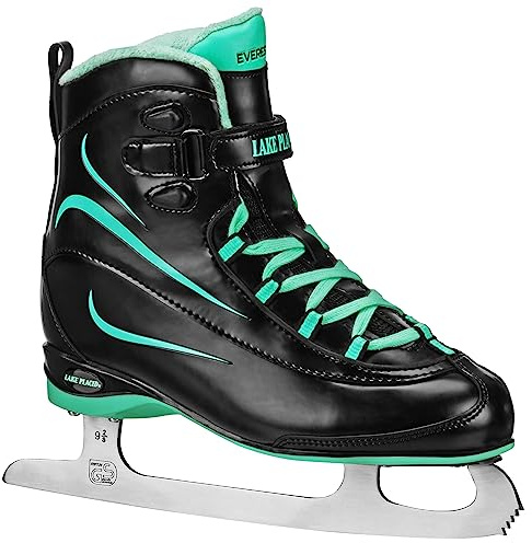 Lake Placid Everest Women's Ice Skate Black/Mint Size 9