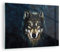 Bilder auf Glas Wolf Dunkel Grafik Glasbild 70x50cm Wandbilder Dekoration Wohnzimmer Schlafzimmer Küche Deko Klein Wanddeko Bild im Glas Wand Kunstdruck Art Modern Wall Decor Glasdruck GAA70x50-4845