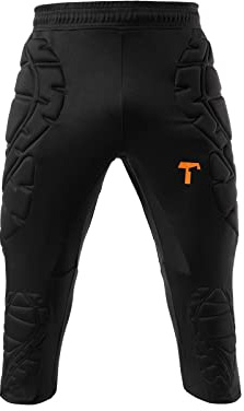 T1TAN Pantalon 3/4 - pour Les Gardiens -Pantalon d'entraînement avec des Protections légères au Niveau des Hanches et des Genoux et Une Zone de Genoux étendue à l'avant Font - Taille XS
