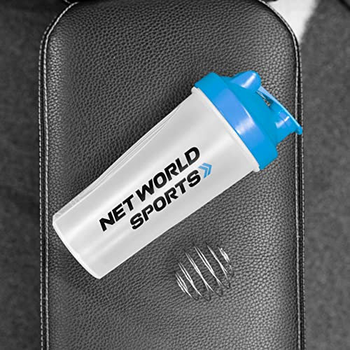 Shaker DE PROTEÍNA (700ML) - Botella MEZCLADORA (Paquete de 1, Azul)