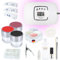 ND24 NailDesign – Gelnägel Starter Set Premium mit Haftgel, Aufbaugel, Frenchgel, Versiegelungsgel, LED-Lampe & Zubehör + Viva Magenta Gele – Komplettset für Anfänger geeignet – Gele Made in Germany