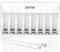 Dlyfull 8 Slot AA AAA Battery Charger for 1.2V Ni-MH/CD Batteries, Rechargeable Battery Charger with Automatic Stop Charging Function, USB-C Cable Included