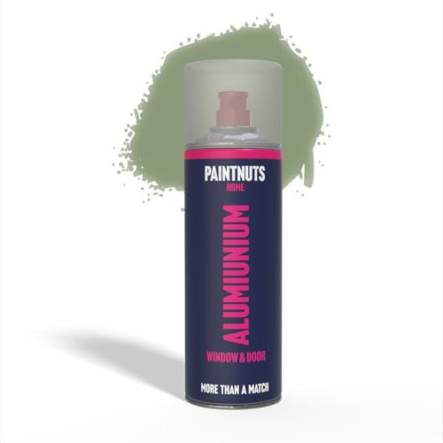 PaintNuts Aluminium Window & Door Paint - RAL-6021 - PALE GREEN Matt 400ml Spray Can