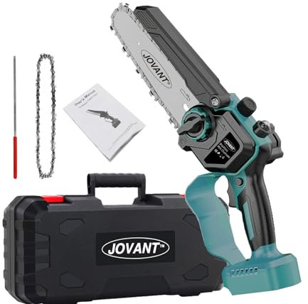 Mini Chainsaw for JOVANT 20V Battery(No Battery),Handheld Chainsaw,Small Chainsaw Cordless 6-Inch, Battery Powered Chainsaw for Wood Cutting Tree Trimming DIY Projects,Electric Chainsaw-JOVANT