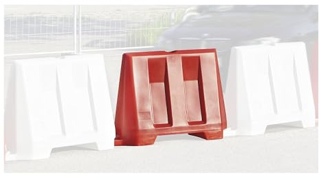 kaiserkraft | Fahrbahnteiler | Kunststoff, LxBxH 1210 x 400 x 810 mm, rot