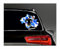 WildeBabsKLBT D01 Bayern Stadt München Mönch Schrift weiß Fahne Flagge Wappen Staat Land Karte Form 11cm Hochwertiger Premium Auto-Aufkleber Sticker Decal Autoaufkleber Q11