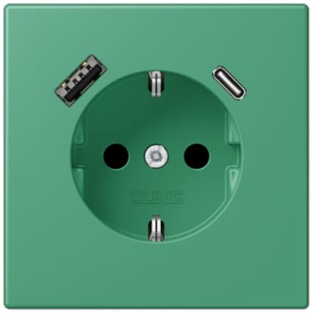 USB AC-Steckdose LC4320G (Referenz: Jung LC1520-15CA250)