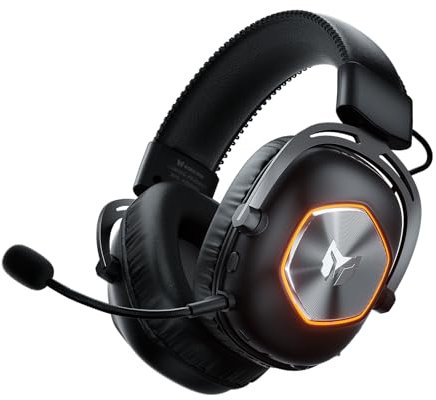 Black Shark BIGBIG Won Gaming-Headset, Surround Sound, Noise Cancelling, Bügelmikrofon mit Flip-Stummschaltung, Ohrpolster mit Kunstleder, PC/Mac/Xbox One/PS4/Nintendo Switch - Schwarz