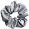 3 Stück Haargummis Seide Scrunchies Satin für Damen, Haarringe Damen Pferdeschwanzhalter Haarband aus Seide Damen-Haar-Accessoires für Frauen und Mädchen,Silber grau