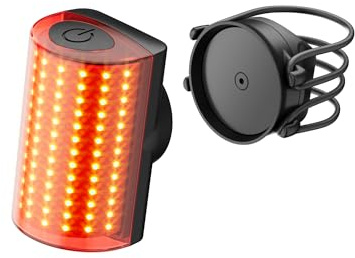 Shapeheart Kit Luces Bici Delantera y Trasera Magnéticas Desmontables | Mini / Pano | Cuadro, manillar, tija 12-50 mm | 3 / 6 modos | Autonomía 8 / 20 h | USB-C | Antirrobo | Weatherproof